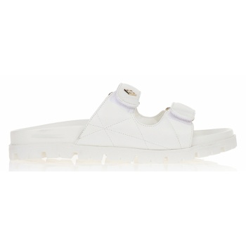 παντόφλες tsoukalas καπιτονέ λευκο