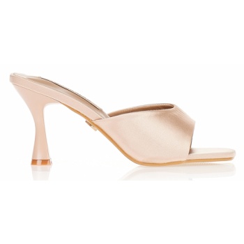 mules tsoukalas σατέν nude