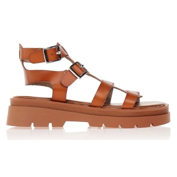 σανδάλια gladiator κάμελ δερματίνη με σε προσφορά
