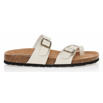 παντόφλες tsoukalas μπεζ με λουράκια