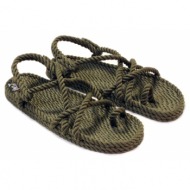  nomadic state of mind σανδάλια toe joe sage handmade rope sandals - khaki-nsmtj-122-khaki