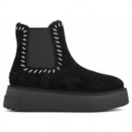  colors of california μπότες- μποτάκια beatle boot wool stitching - black-coc.hc.blast14-323-black