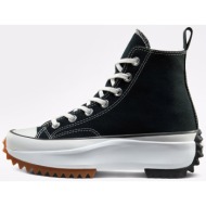  converse unisex sneakers με ψηλό πάτο `run star hike` - 166800c μαύρο