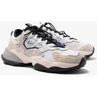  lacoste ανδρικά sneakers με σόλα από καουτσούκ - 46sma0083042 λευκό