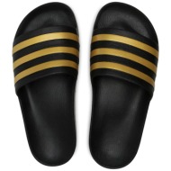  adidas unisex σαγιονάρες με ανάγλυφο λογότυπο `adilette aqua slides` - eg1758 μαύρο