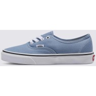  vans unisex sneakers με contrast logo label στο πλάι μονόχρωμα `authentic` - vn000crtdsb1 γκρι γαλάζ