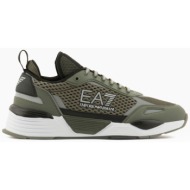  ea7 ανδρικά sneakers με λογότυπο στο πλάι - x8x159xk379 λαδί