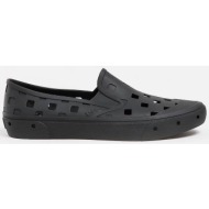  vans unisex slip-on πλαστικά sneakers με διάτρητο checked pattern `slip-on trk` - vn0a5hf8blk1 μαύρο
