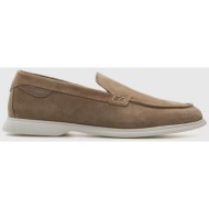  ambitious ανδρικά suede loafers `dan` - e63435 μπεζ