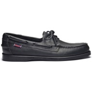  sebago® ανδρικά boat παπούτσια `docksides portland` - l7000h00-924r μαύρο