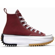  converse unisex sneakers με ψηλό πάτο `run star hike platform` - a06514c μπορντό