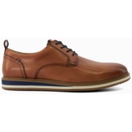  dune london ανδρικά δερμάτινα παπούτσια oxford μονόχρωμα με ανάγλυφο λογότυπο `blaksley` - 027250666