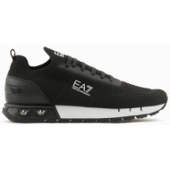  ea7 ανδρικά sneakers με λογότυπο `legacy knit` - x8x171xk373 μαύρο