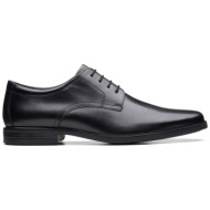  clarks ανδρικά δερμάτινα παπούτσια oxford `howard walk` - 26161285 μαύρο