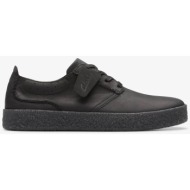  clarks ανδρικά δερμάτινα sneakers `streethill lace` - 26179705 μαύρο