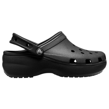 crocs classic platform clog μαυρο