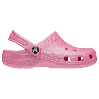 crocs classic glitter clog k 28-35 - ροζ