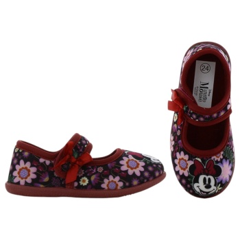 minnie mouse παντόφλα 24-32 - μπορντω 