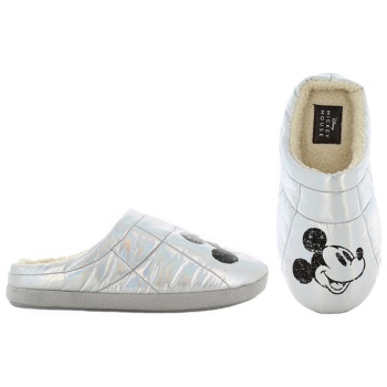 mickey mouse παντόφλα 36-41 - ασημι