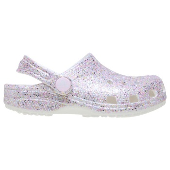 crocs classic glitter 19-28 - λευκό