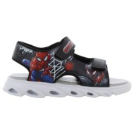  spiderman πέδιλο με φωτάκι led 25-33 - μαυρο