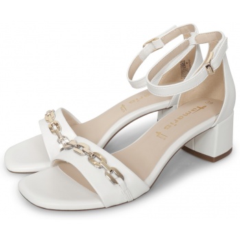 tamaris sandal heel λευκό σε προσφορά