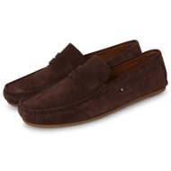  tommy hilfiger casual suede driver καφέ σκούρο