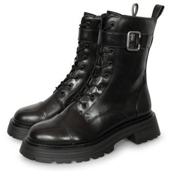 tamaris metallic buckle boots μαύρο σε προσφορά