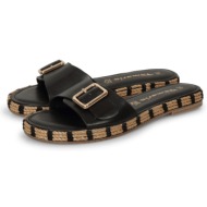  tamaris buckle mules μαύρο