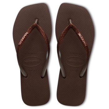 havaianas square glitter καφέ σκούρο σε προσφορά