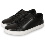  jack & jones galaxy leather μαύρο