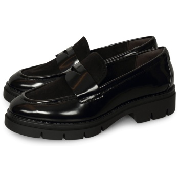 tamaris penny loafer μαύρο