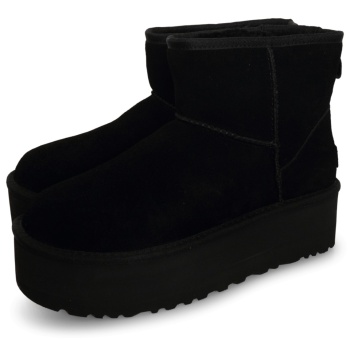 ugg classic mini platform μαύρο