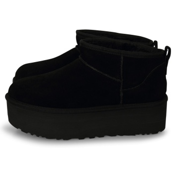 ugg classic ultra mini platform μαύρο