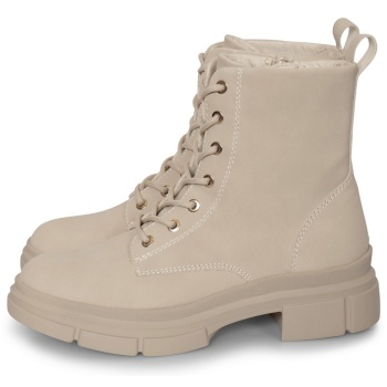 tamaris combat boot μπεζ