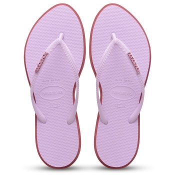 havaianas slim point λιλά