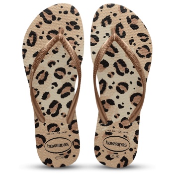 havaianas slim animals μπεζ