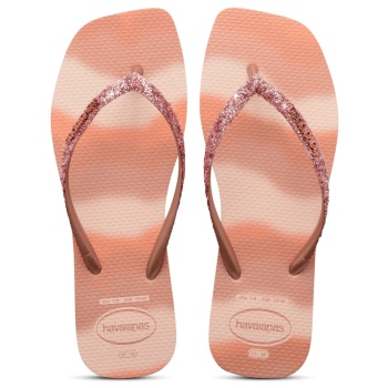 havaianas slim square glitter party ροζ