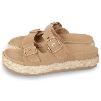 tamaris women slides μπεζ σε προσφορά