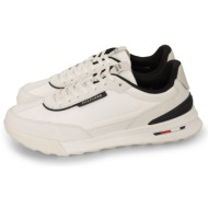  tommy hilfiger retro runner nylon mix εκρού