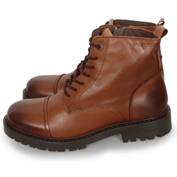 jack & jones tremor leather boot κονιάκ σε προσφορά