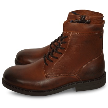 jack & jones delaney leather boot κονιάκ σε προσφορά