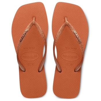 havaianas square glitter πορτοκαλί σε προσφορά