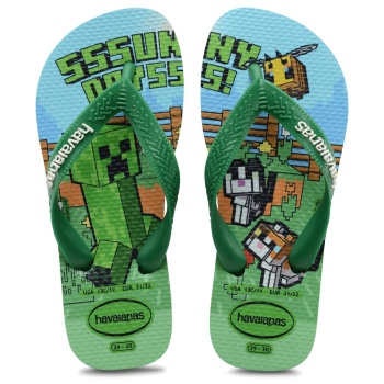 havaianas kids minecraft πράσινο