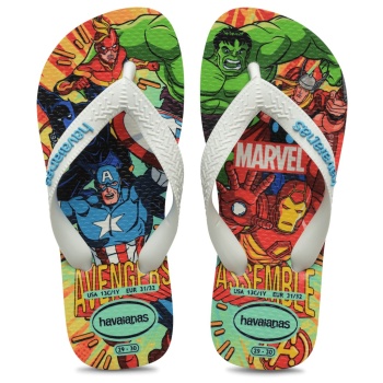 havaianas kids top marvel ii λευκό