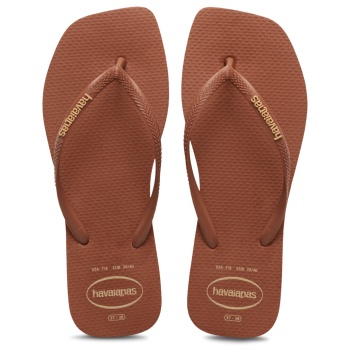 havaianas square logo καφέ