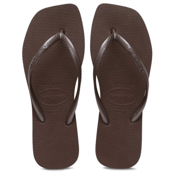 havaianas slim square καφέ σκούρο