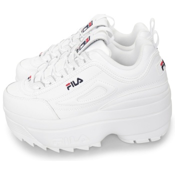 fila disruptor ii wedge λευκό