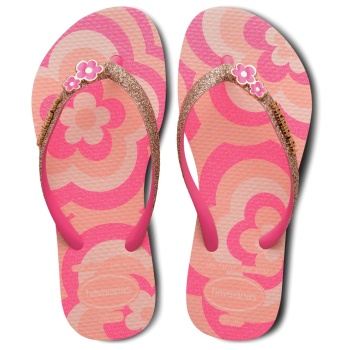 havaianas kids slim glitter ii ροζ
