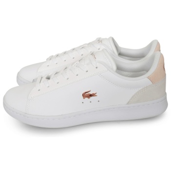 lacoste carnaby set 224 5 λευκό / ροζ